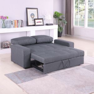 2-Seater Sofa Bed, Grey