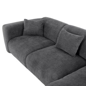 Large Corner Sofa, Anthracite