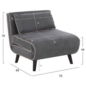 Armchair Sofa Bed, 5 Colours