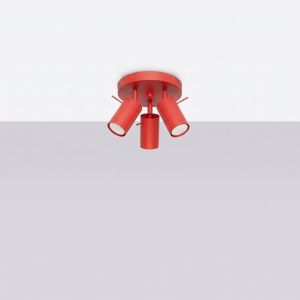 Плафон RING 3P червен