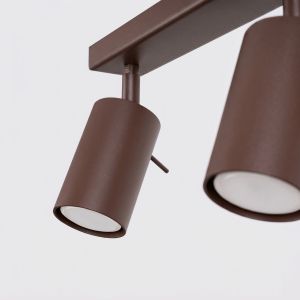 Плафон RING 3L кафяв