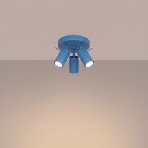 Плафон RING 3P лазурен