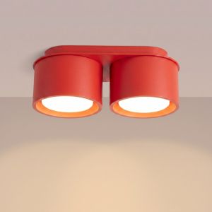 Плафон MODO 2 червен Gx53