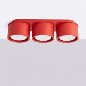 Плафон MODO 3 червен Gx53