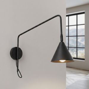 Аплик NOX 1 черен с ключ